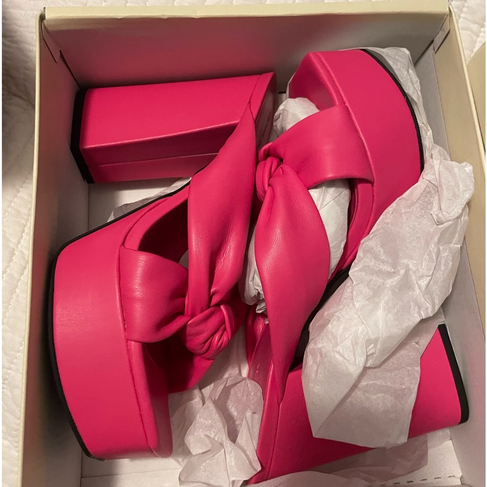 Fabulous Open Edit Kaia Knot Platform sandals